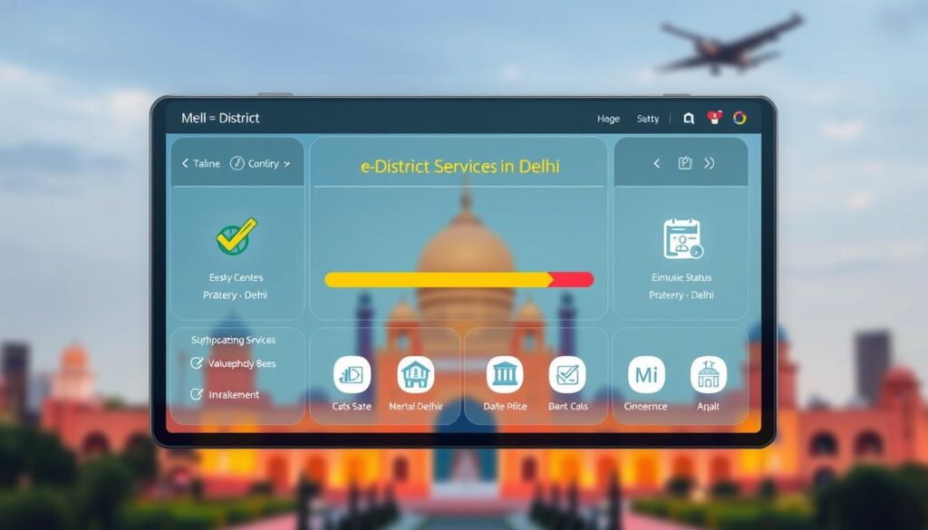 e district delhi application status