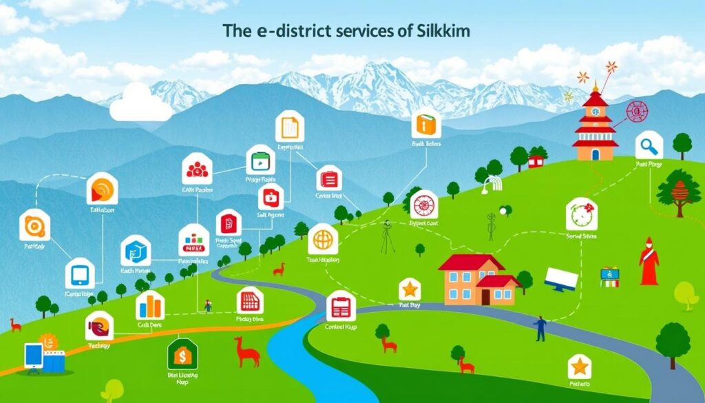 e-district website Sikkim